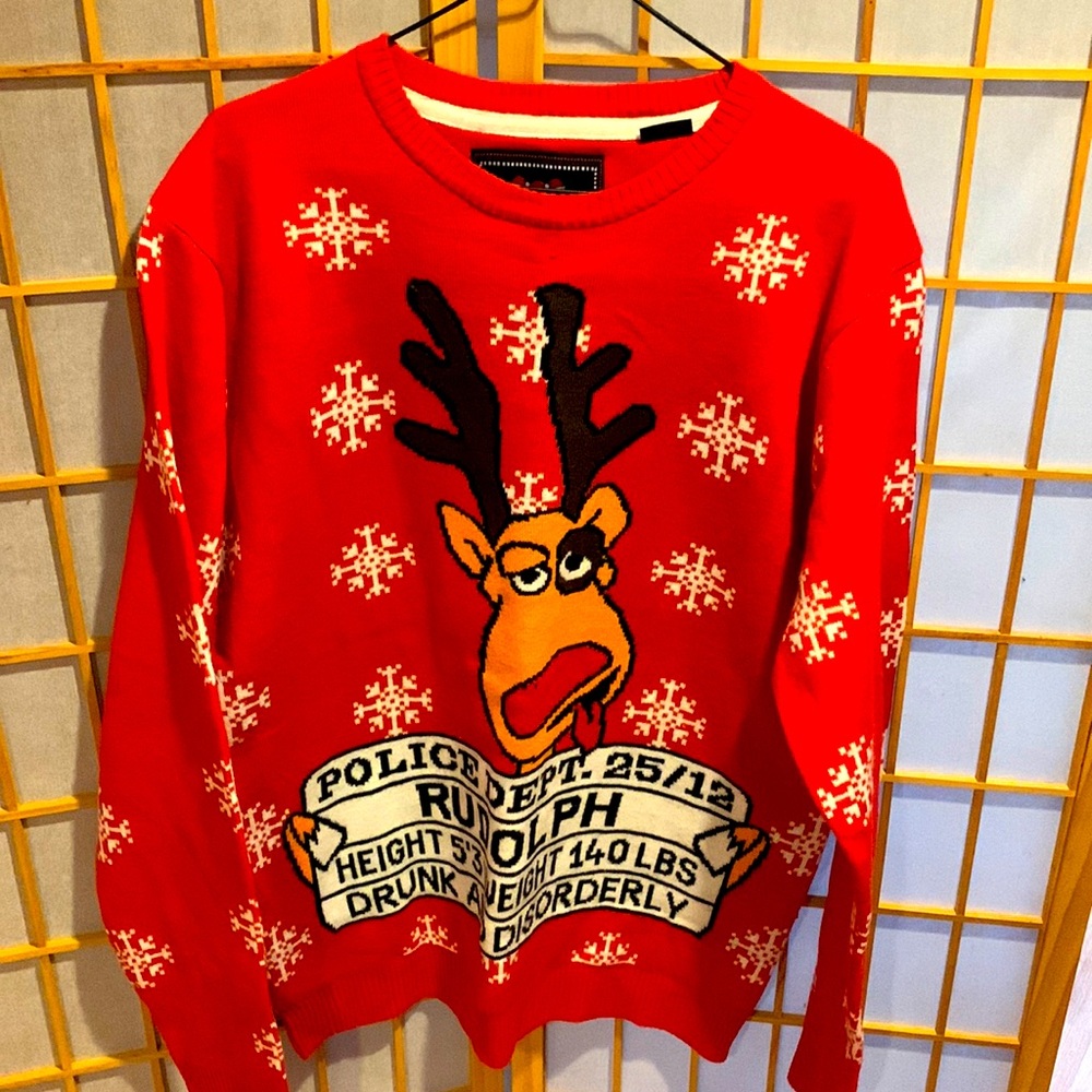 Ugly Christmas Sweater Rudolph